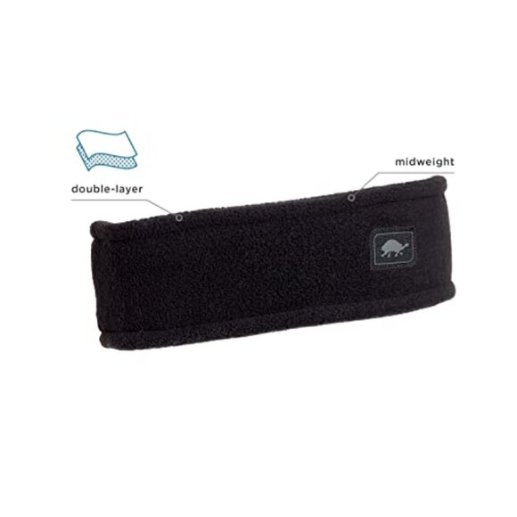 Double-Layer Fleece Headband for Cold Weather Activities - One Size